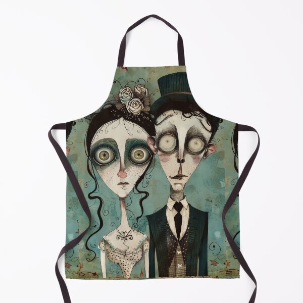 Item preview, Gothic Wedding Couple, Melancholic Artistic Wedding Illustrations designed and sold by Piotrek0001.
