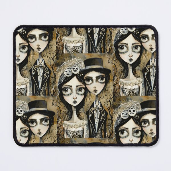 Item preview, Gothic Wedding Couple, Melancholic Artistic Wedding Illustrations designed and sold by Piotrek0001.