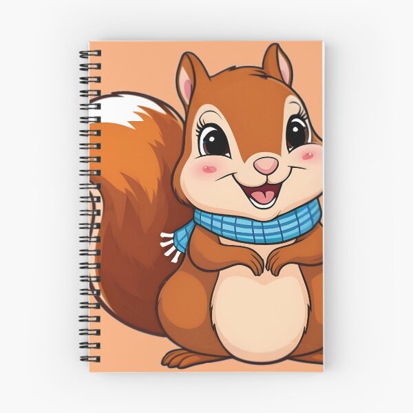 Item preview, Fall themed Autumn inspired cute squirrel wearing a scarf autumn themed designed and sold by annoying-shirts.