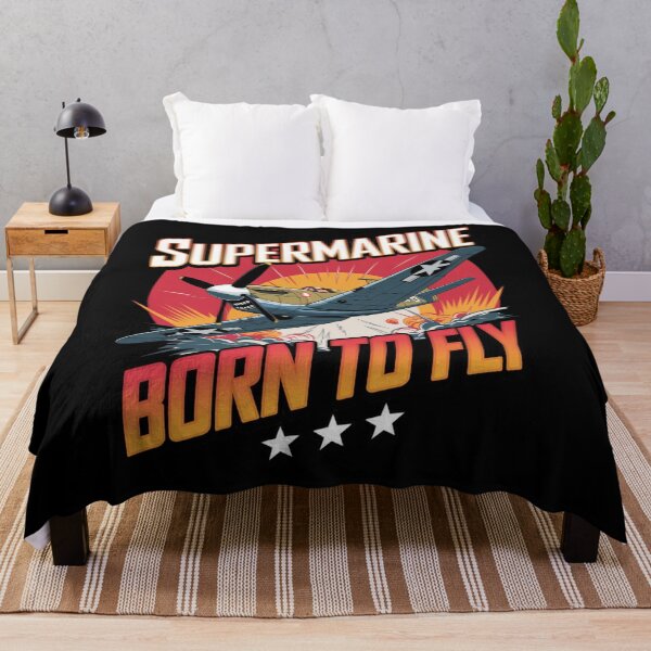 Item preview, Supermarine - Born to fly - Sky adventure - Golden wings - Love aviation - Aviation spatter - Aviation geek designed and sold by JansenGS.
