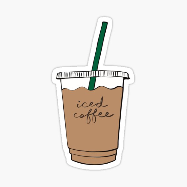Item preview, Iced coffee sticker designed and sold by pallakspov.