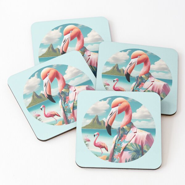 Item preview, Flamingo Paradise: Surreal Tropical Vibes Art Print & Apparel designed and sold by Vin  Zzep.