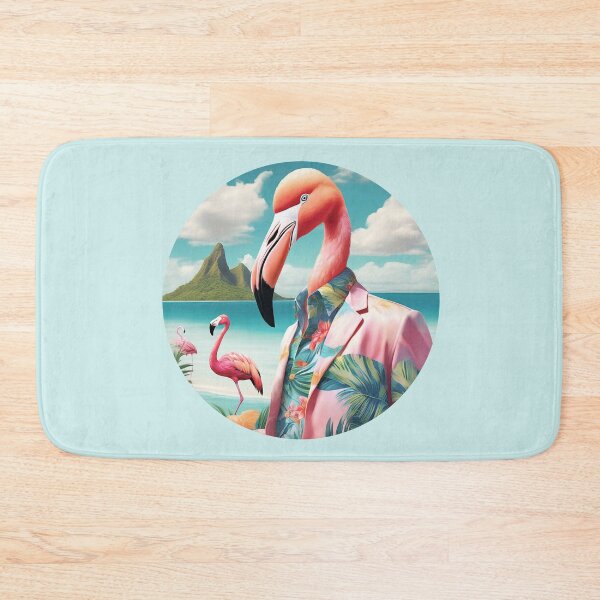 Item preview, Flamingo Paradise: Surreal Tropical Vibes Art Print & Apparel designed and sold by Vin  Zzep.