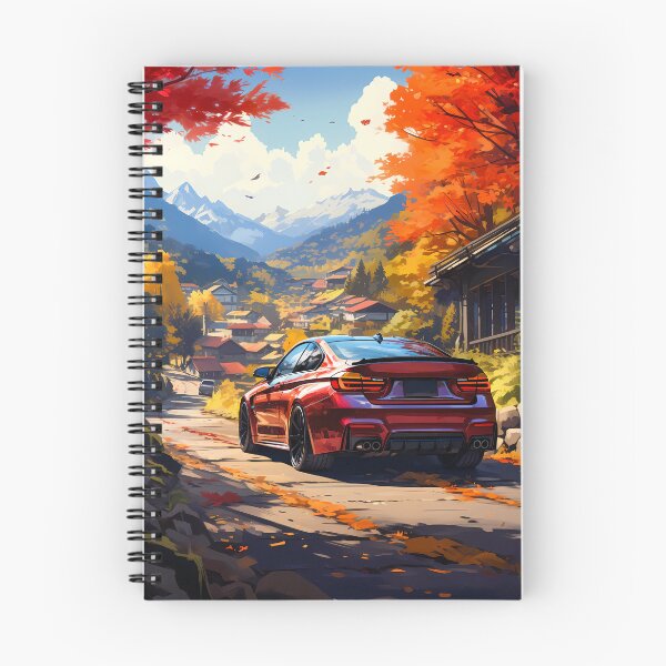 Item preview, Sporty Coupe Driving Through Scenic Mountain Village designed and sold by RevUpDesign.