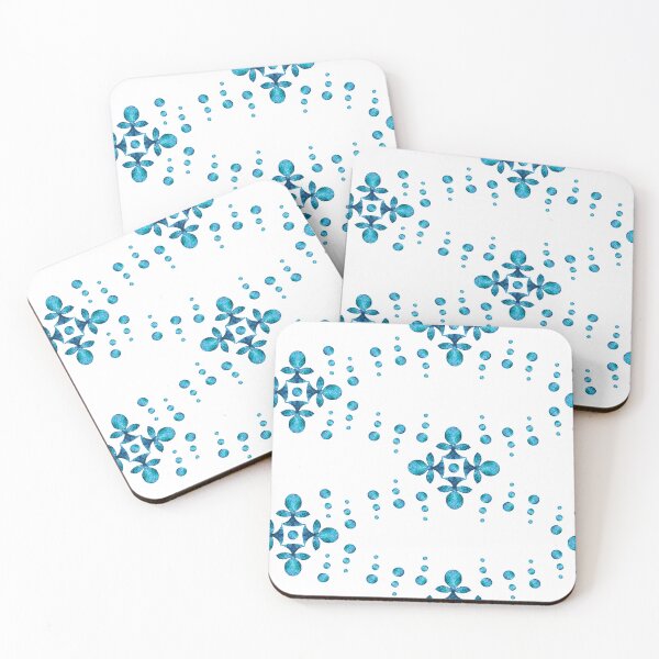 Item preview, Byzantine style Cross, Light Blue on White Background designed and sold by Alex  Blud.