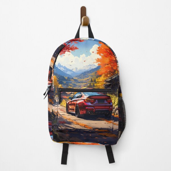 Item preview, Sporty Coupe Driving Through Scenic Mountain Village designed and sold by RevUpDesign.