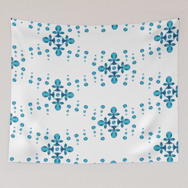 Item preview, Byzantine style Cross, Light Blue on White Background designed and sold by Alex  Blud.