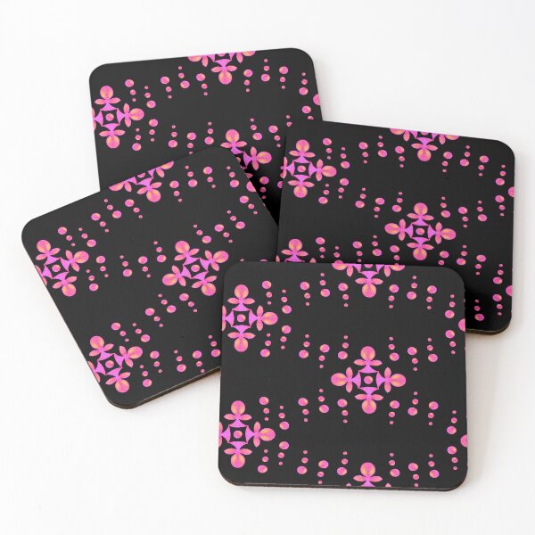 Item preview, Byzantine style Cross, Pink on black background designed and sold by Alex  Blud.