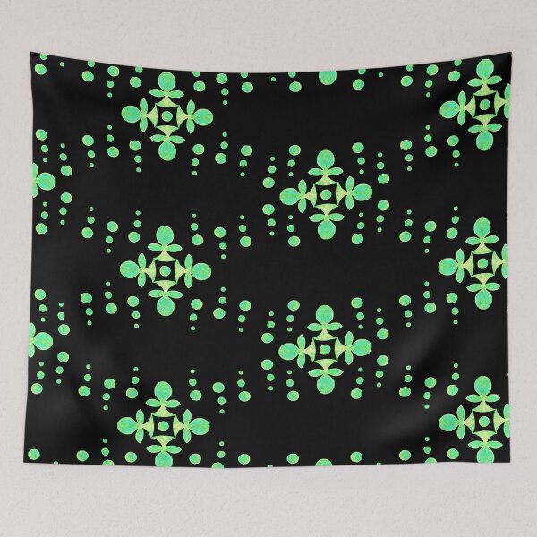 Item preview, Byzantine style Cross, Green on black background designed and sold by Alex  Blud.