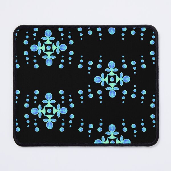 Item preview, Byzantine style Cross, Blue on black background designed and sold by Alex Blud.
