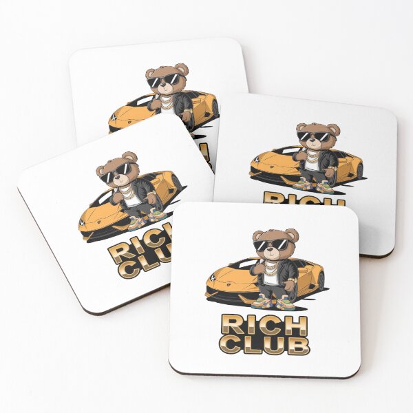 Item preview, Rich Club: Luxury Teddy Bear with Lambo - Style Meets Elegance designed and sold by Colorful-Garden.