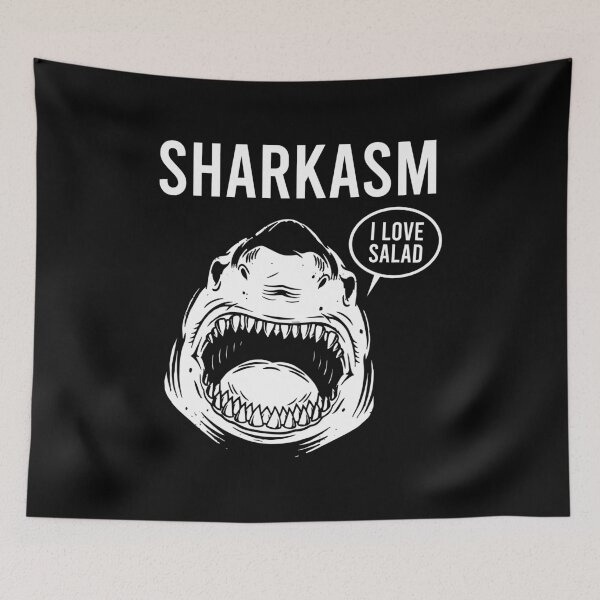 Item preview, Sharkasm I Love Salad - Funny Shark designed and sold by zhilwahesani.
