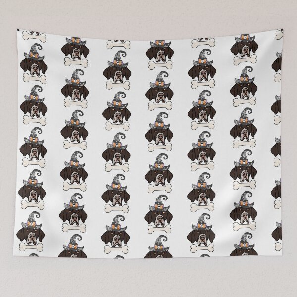 Item preview, English Pointer Dog with Witch Hat – Spooky & Cute Halloween Design designed and sold by MrsCreative1.