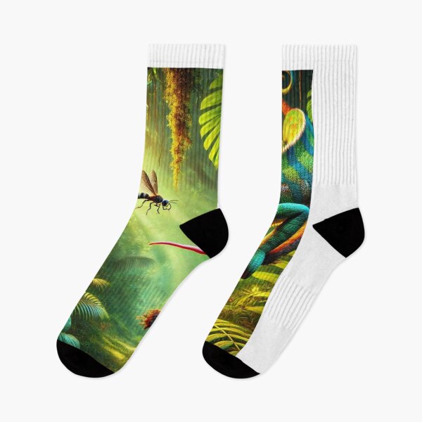 Item preview, Chameleon on the Hunt: Jungle Wildlife designed and sold by NocturnalNook.
