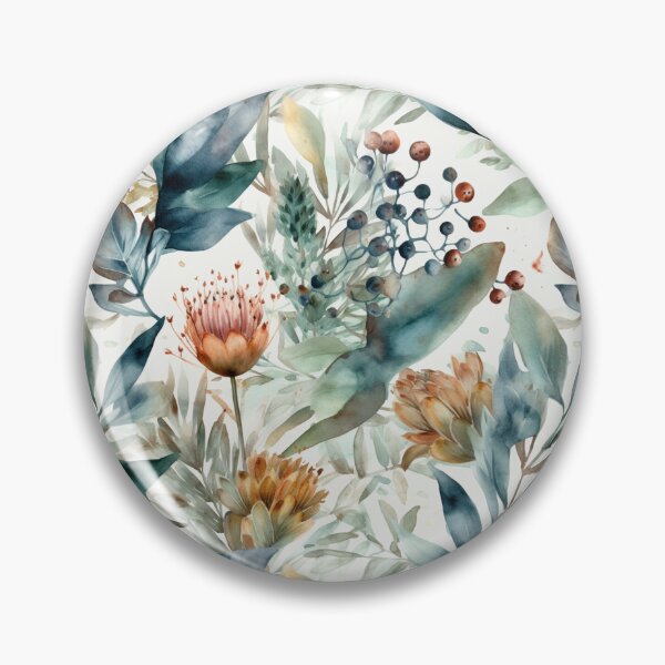 Item preview,  Flowing and leaf flower pattern on Green Blue  designed and sold by mind-coloring.