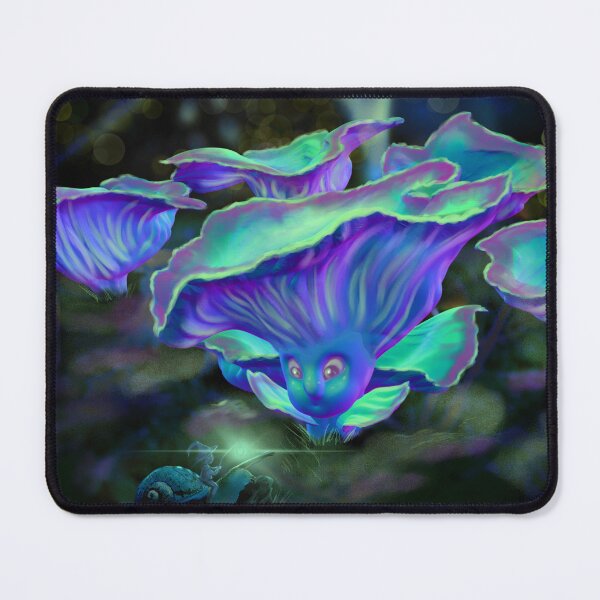 Item preview, Ghostly cute psychedelic mushroom designed and sold by SaskiaFranken.