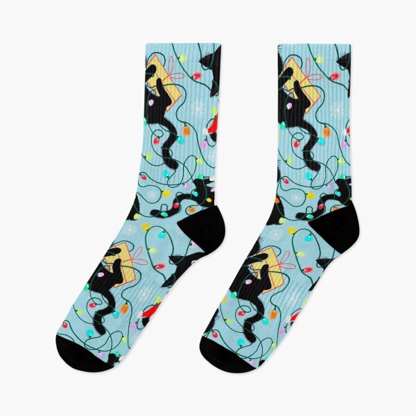Item preview, Cute chaotic Christmas cats ice blue designed and sold by QuirkyCatz.