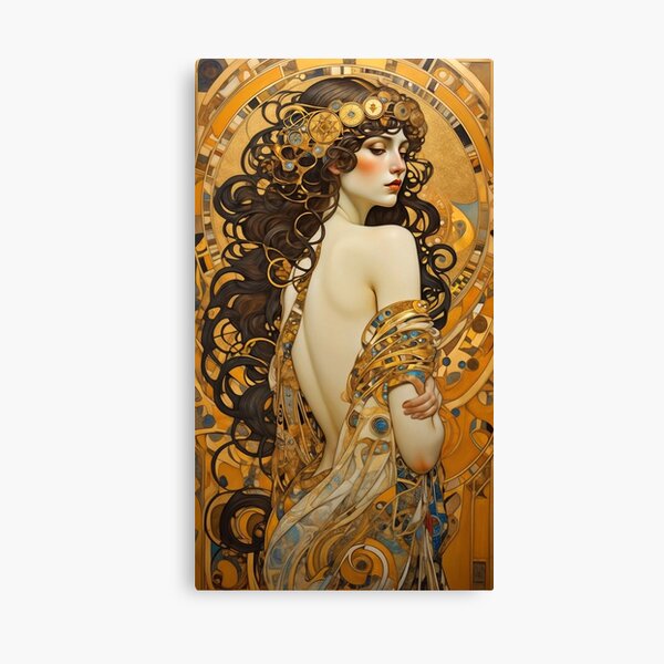 Vista previa del artículo con la obra «La mujer de Klimt 4», diseñado y vendido por MIMI-ZIMM.