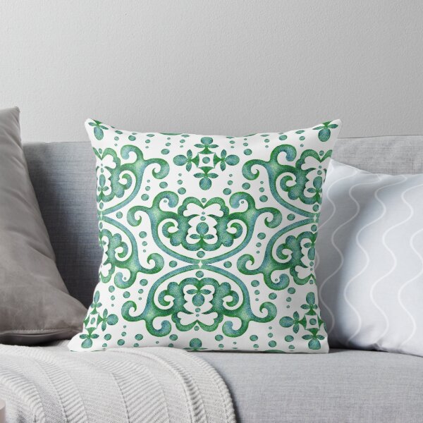 Item preview, Byzantine pattern, Green on white background designed and sold by Alex  Blud.