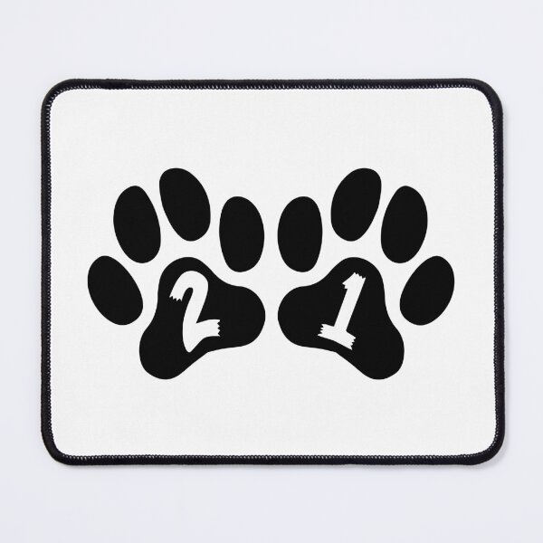 Item preview, Cat Paw Number 21 designed and sold by NumbersFort.