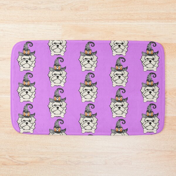 Item preview, Lhasa Apso Dog with Witch Hat – Spooky & Cute Halloween Design designed and sold by MrsCreative1.