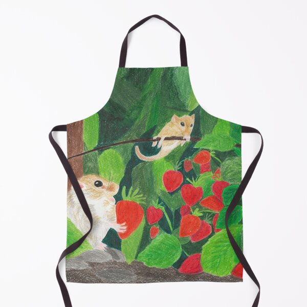 Item preview, Dormice eating strawberries designed and sold by EleonorArte.
