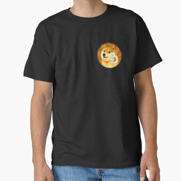 Vista previa del artículo con la obra «Logotipo de Dogecoin», diseñado y vendido por Crypto Fashion.