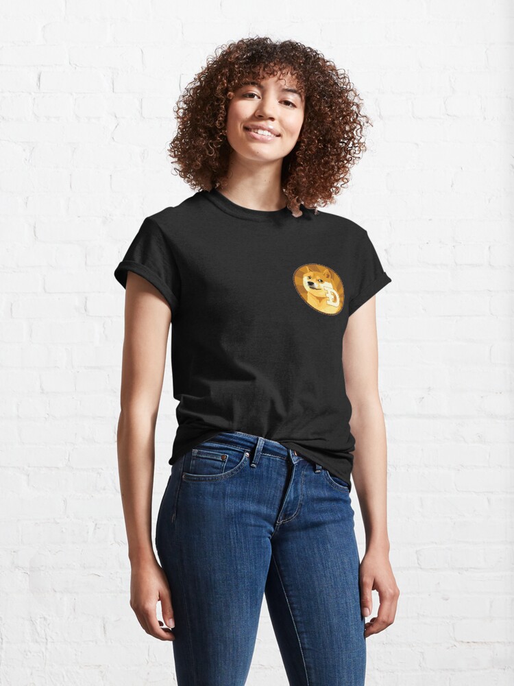 Alternate view of Dogecoin Logo Classic T-Shirt