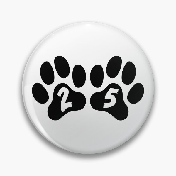 Item preview, Cat Paw Number 25 designed and sold by NumbersFort.