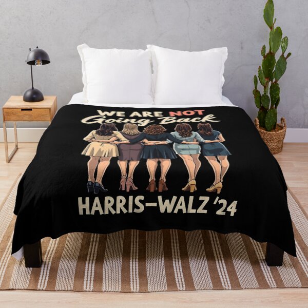 Item preview, We Are Not Going Back Harris Walz 24 Women Empowerment designed and sold by HeadTurningArt.