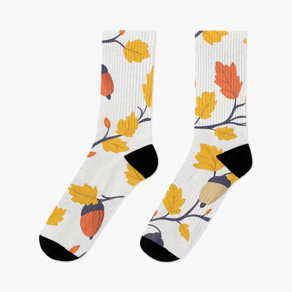 Item preview, A simple clean pattern featuring acorns and leaves in a random scattered design, perfect for a subtle autumn touch. designed and sold by HEMRO.