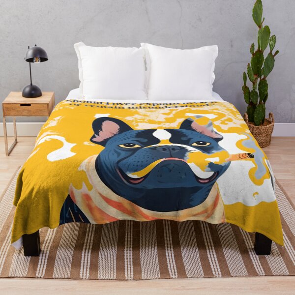Item preview, Should I Over Explain Myself or Remain Misunderstood? | Bulldog Pets Funny Quote, Typography Poster Saying Phrase, Cute Quirky Whimsical Dog Animals Naive Illustration Art Print designed and sold by 83oranges.com.
