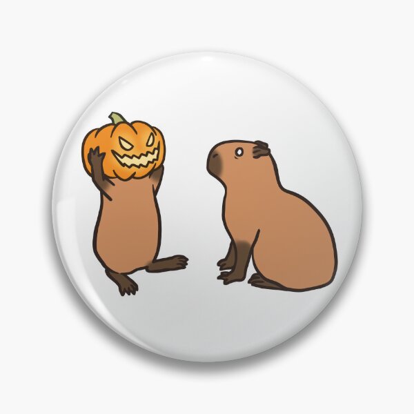 Item preview, Jack-O'-Lantern Capybara  designed and sold by Samira Gisiger.