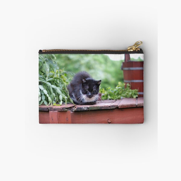 Item preview, Sleeping black cat sitting on a well designed and sold by mikistudio.
