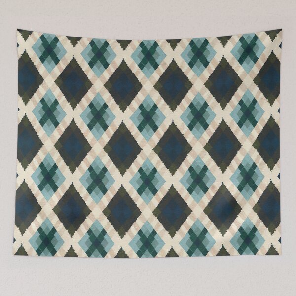 Item preview,  Blue Argyle Sweater Pattern designed and sold by Tamas Das.