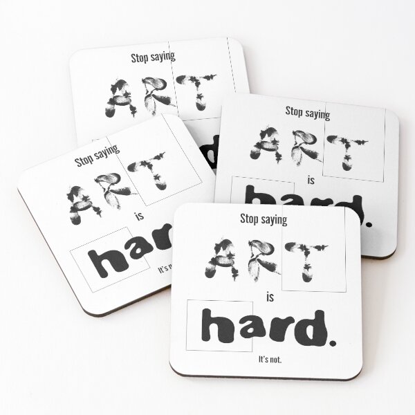 Item preview, ART IS HARD graphic designed and sold by Finn Cotton Design.