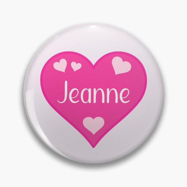Item preview, Jeanne Name Pink Heart  designed and sold by Jeallan Designs.