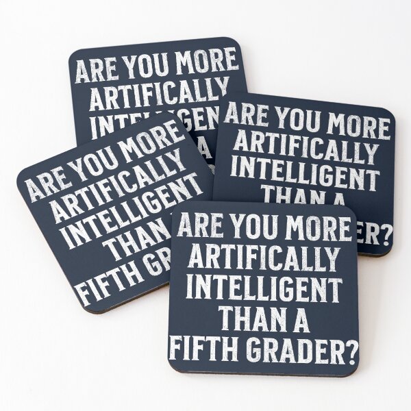 Item preview, Are You More Artificially Intelligent than a Fifth Grader - Funny AI Internet designed and sold by goldentusk.