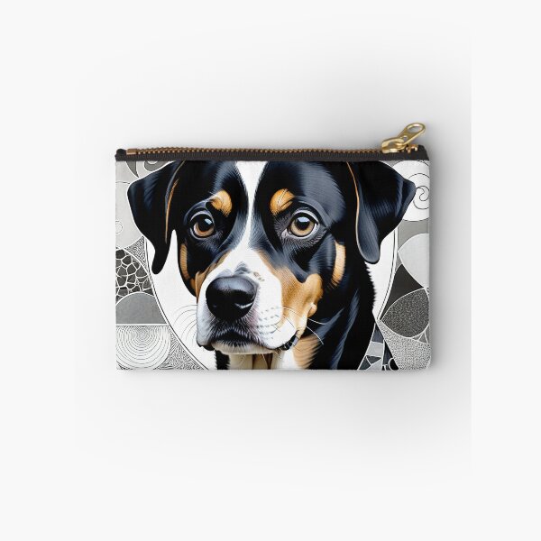 Item preview, Dog Black & White Abstract Vintage Zentangle Art designed and sold by Witty Shirts.