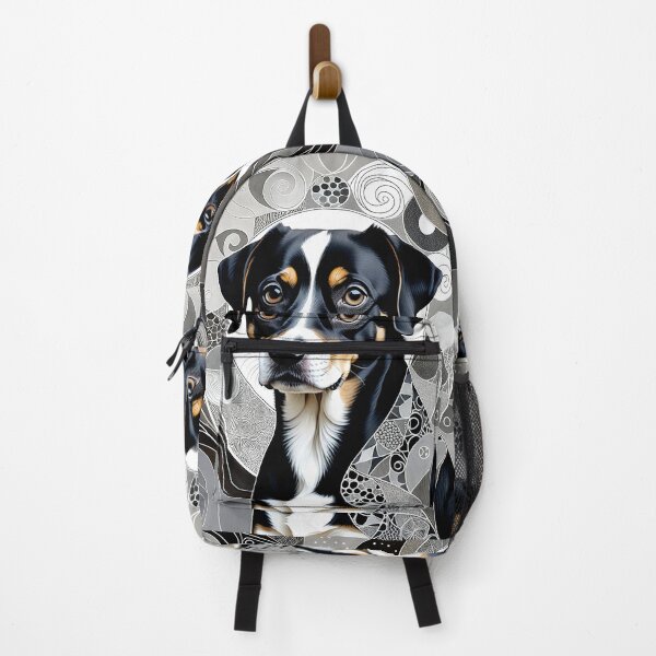 Item preview, Dog Black & White Abstract Vintage Zentangle Art designed and sold by Witty Shirts.