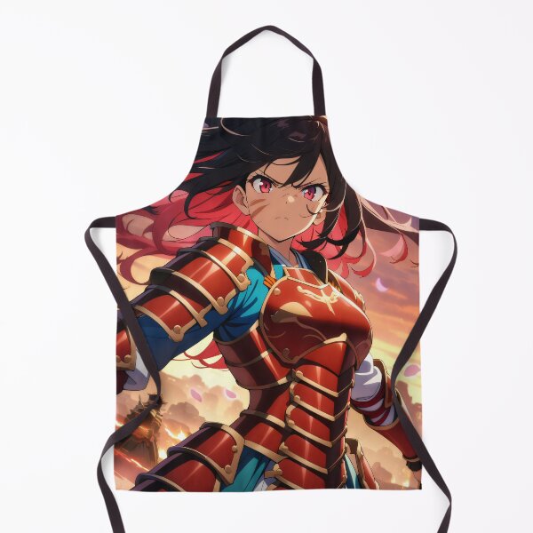 Item preview, Anime Girl in Samurai Armor designed and sold by ByteyCreatives.