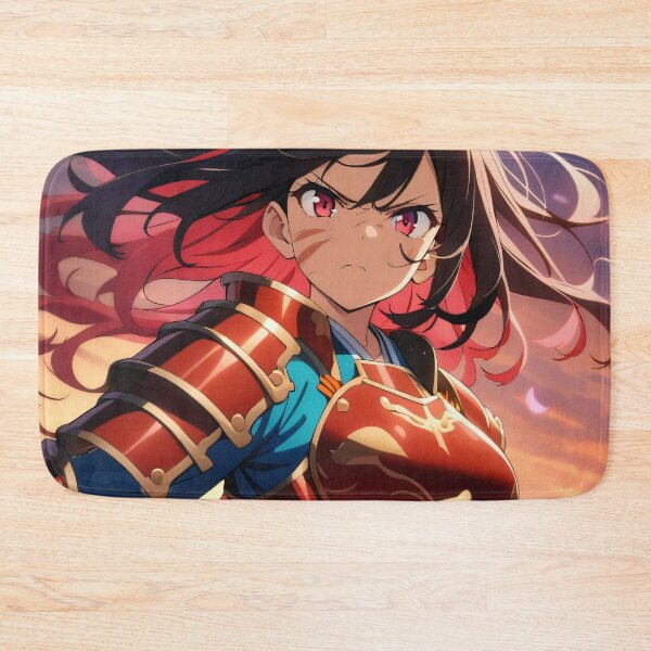 Item preview,  Anime Girl in Samurai Armor designed and sold by ByteyCreatives.