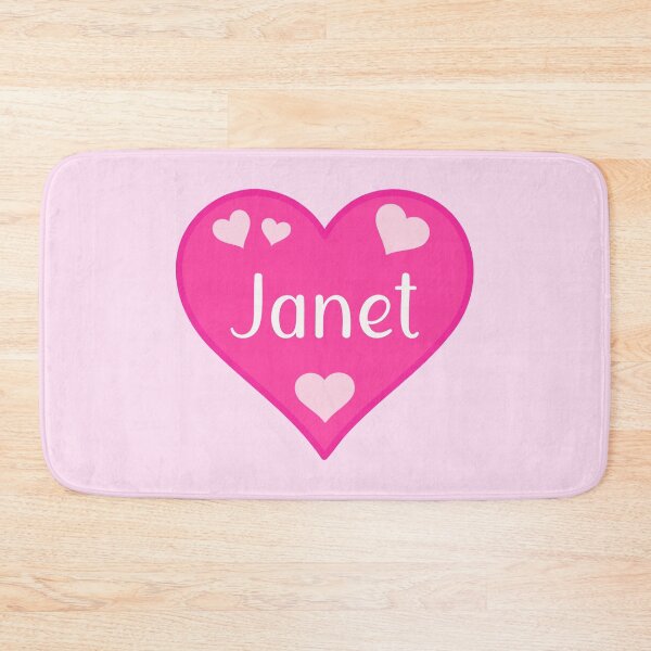 Item preview, Janet Name Pink Heart  designed and sold by Jeallan Designs.