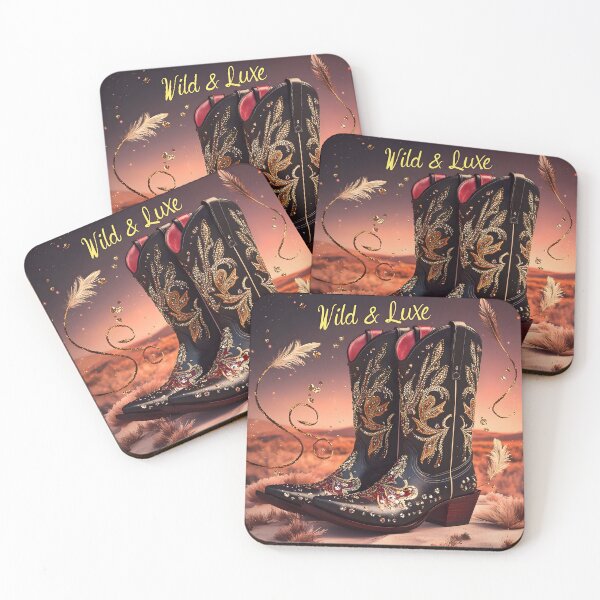 Item preview, Wild & Luxe: Glamorous Cowboy Boot Art designed and sold by AI-Only Creations.