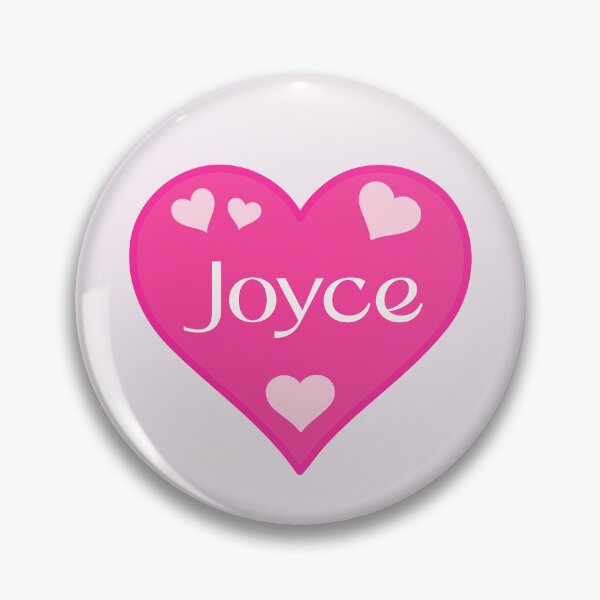 Item preview, Joyce Name Pink Heart  designed and sold by Jeallan Designs.