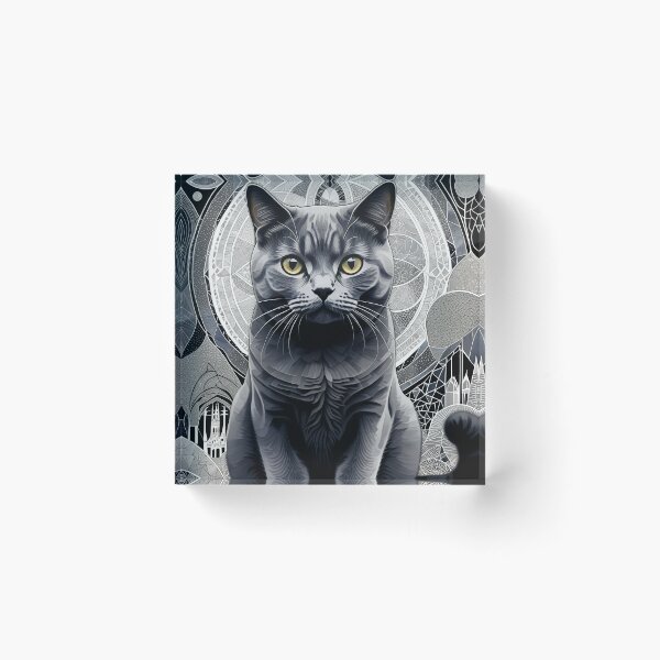 Item preview, Cat Black & White Abstract Vintage Zentangle Art designed and sold by Witty Shirts.