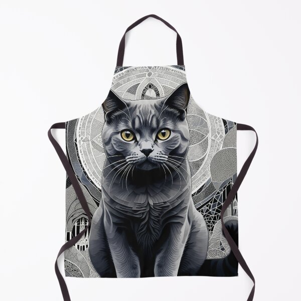 Item preview, Cat Black & White Abstract Vintage Zentangle Art designed and sold by Witty Shirts.
