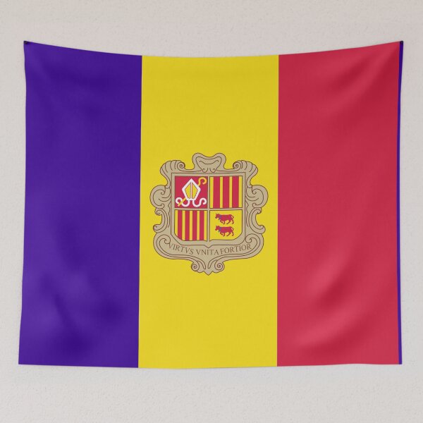 Item preview, Bold Andorra Flag: National Pride in Print designed and sold by communedesigns.