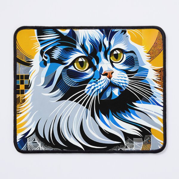 Item preview, Cat Colored Abstract Vintage Zentangle Art designed and sold by Witty Shirts.