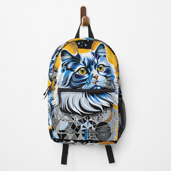 Item preview, Cat Colored Abstract Vintage Zentangle Art designed and sold by Witty Shirts.
